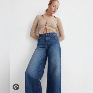 Madewell super wide-leg jeans size 25